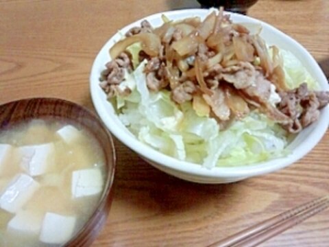 簡単お手軽☆豚焼き肉丼